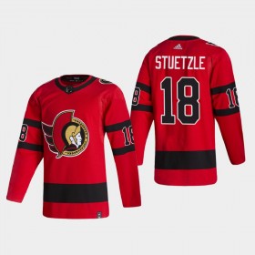 Dresovi Ottawa Senators Tim Stuetzle 18 2020-21 Reverse Retro Authentic - Muške